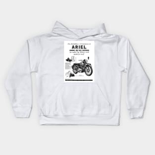 Vintage Ariel Motorbike Advert Kids Hoodie